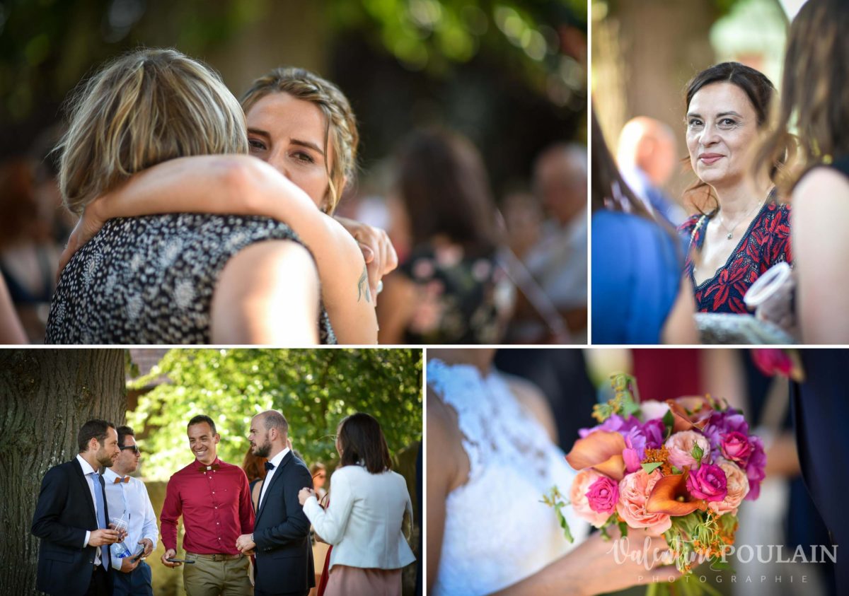 Mariage sportifs - Valentine Poulain calins