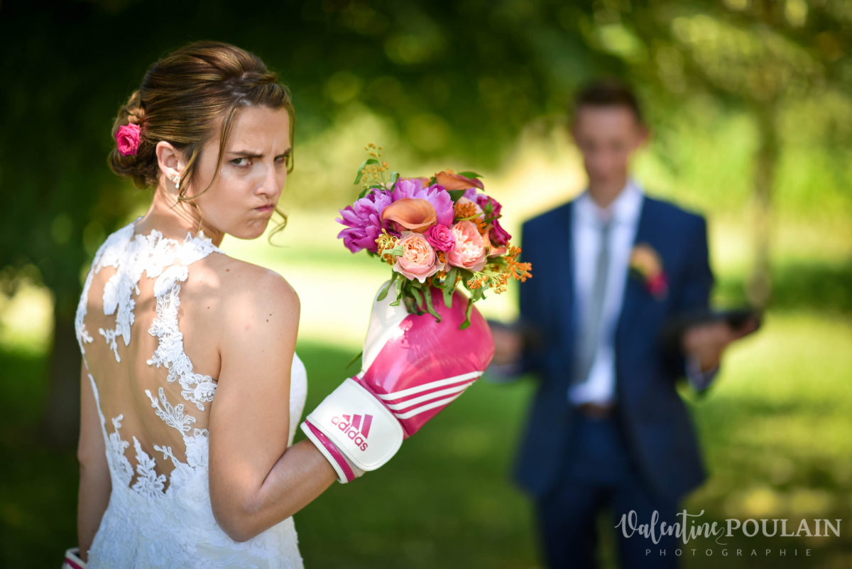 Mariage sportifs - Valentine Poulain bouquet