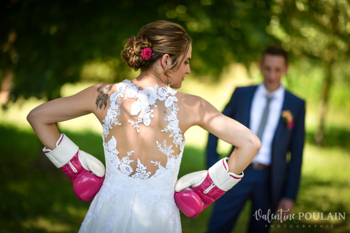 Mariage sportifs - Valentine Poulain gants