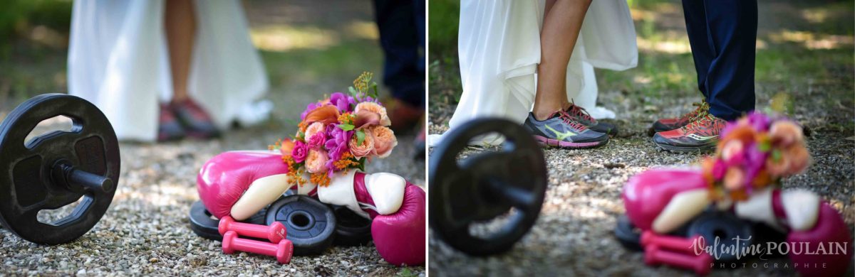 Mariage sportifs - Valentine Poulain matériel