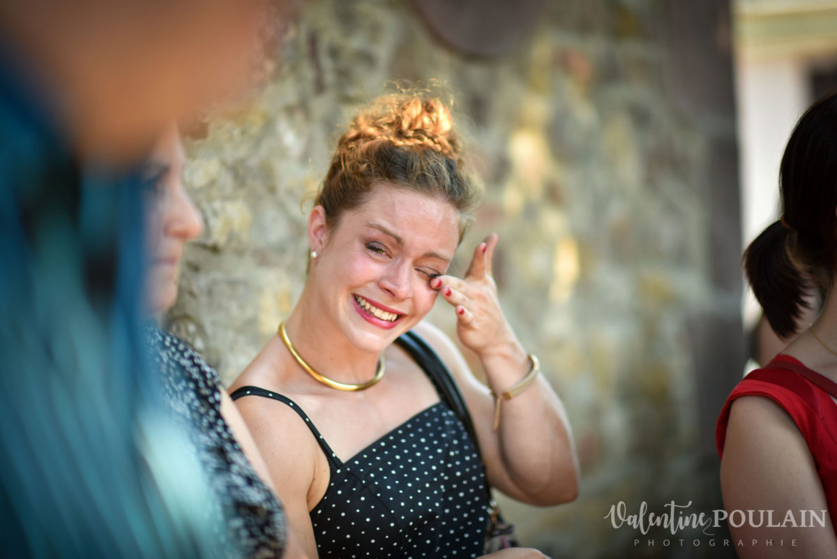 Mariage sportifs - Valentine Poulain pleurs