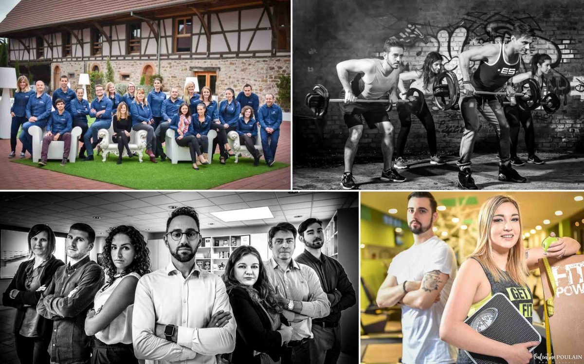 Photo équipe corporate sérieuse Valentine Poulain