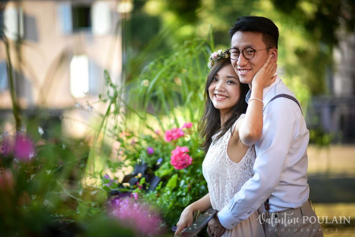 Save the date Colmar couple chinois - Valentine Poulain fleurs