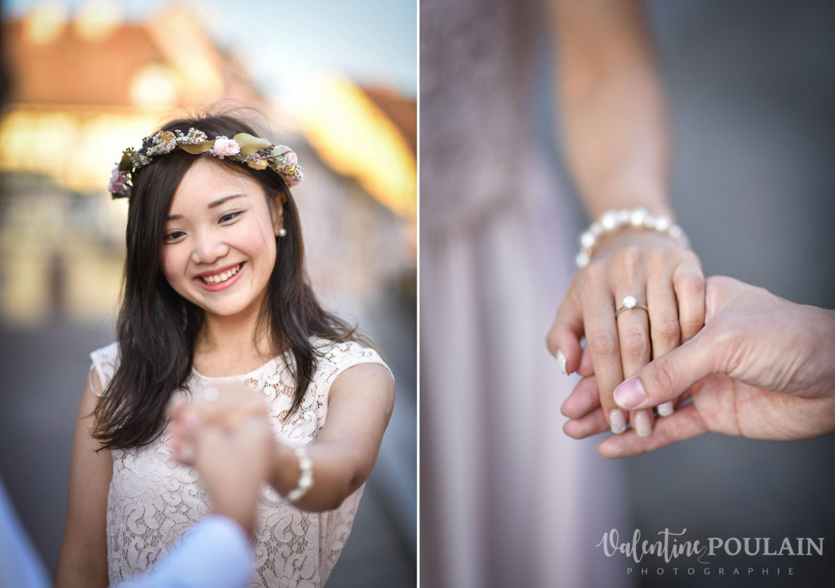 Save the date Colmar couple chinois - Valentine Poulain hand