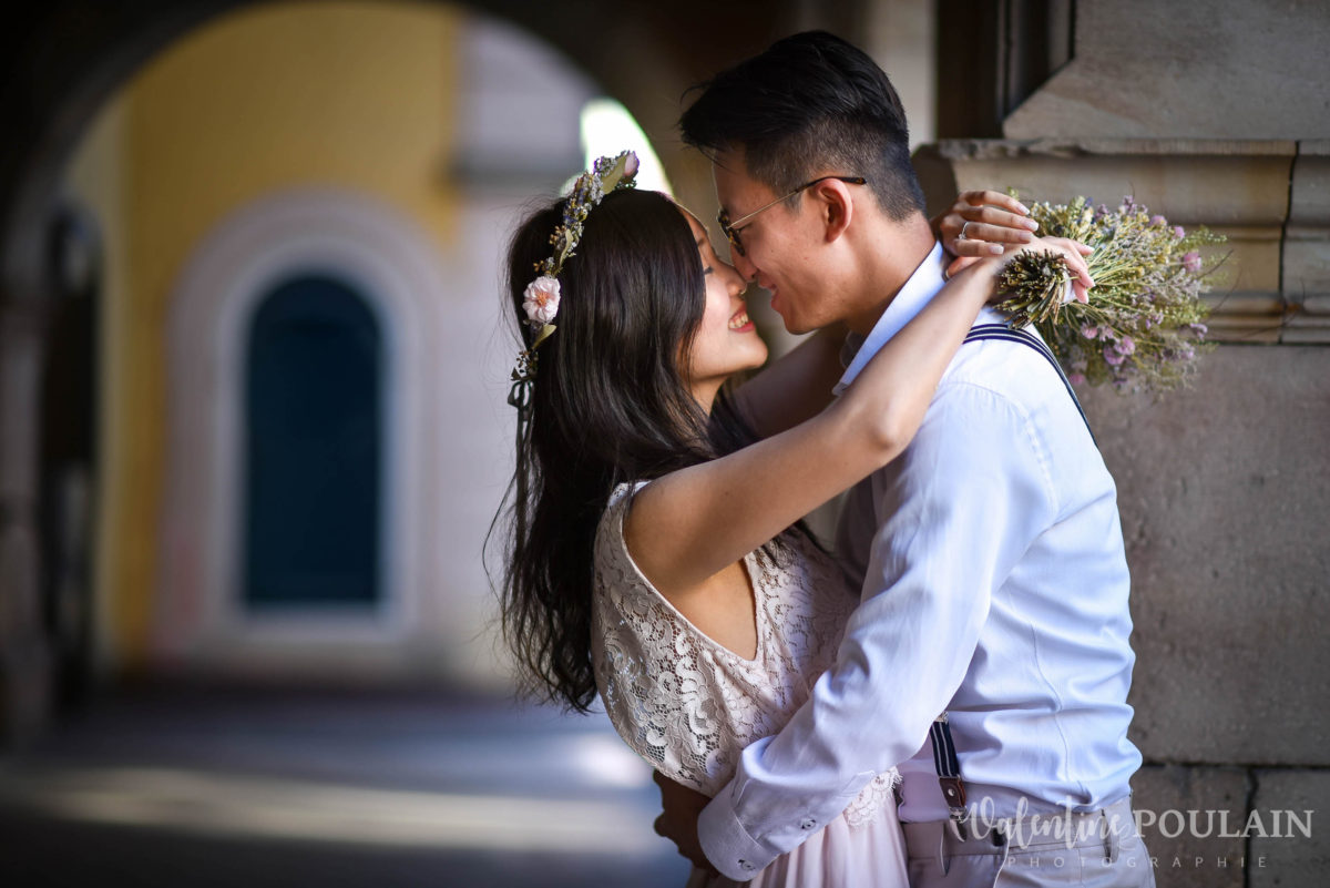 Save the date Colmar couple chinois - Valentine Poulain romantique