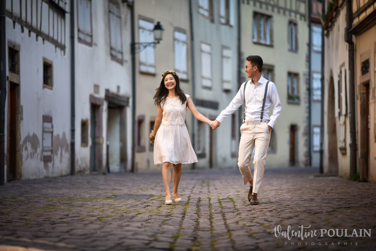 Save the date Colmar couple chinois - Valentine Poulain ruelles