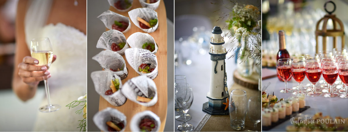 Mariage marin mer - Valentine Poulain apéritif