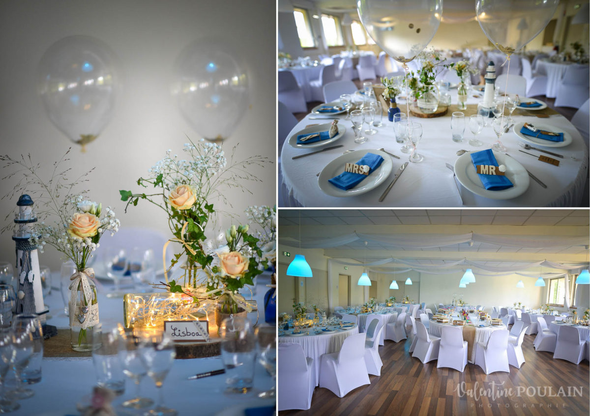 Mariage marin mer - Valentine Poulain salle