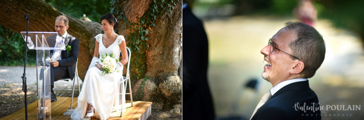 Mariage musée papier peint - Valentine Poulain colombe cérémonie rires