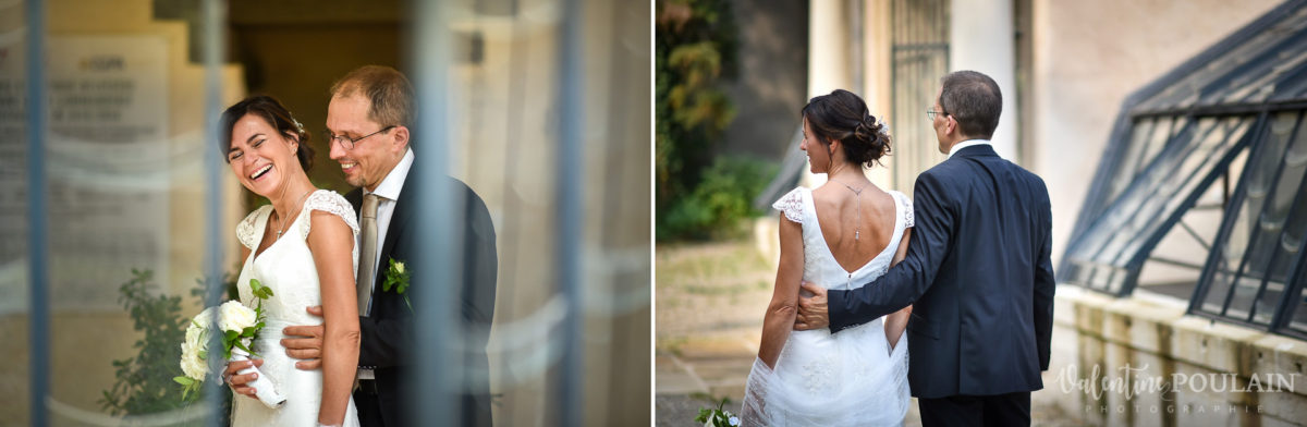 Mariage musée papier peint - Valentine Poulain colombe cérémonie serre