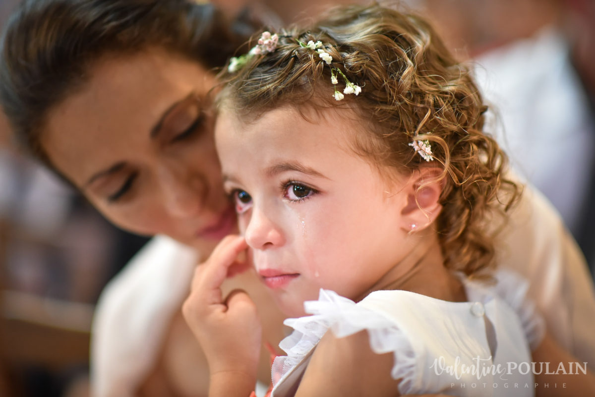 Mariage viticole Petit Wettolsheim - Valentine Poulain pleurer