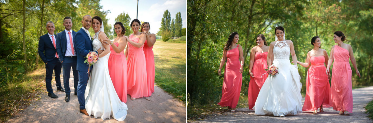 Mariage viticole Petit Wettolsheim - Valentine Poulain témoins