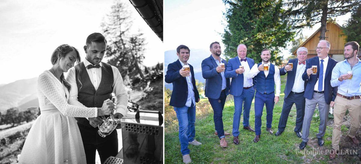 Mariage intimiste montagne - Valentine Poulain Bière