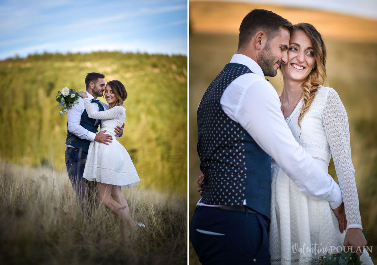 Mariage intimiste montagne - Valentine Poulain eux