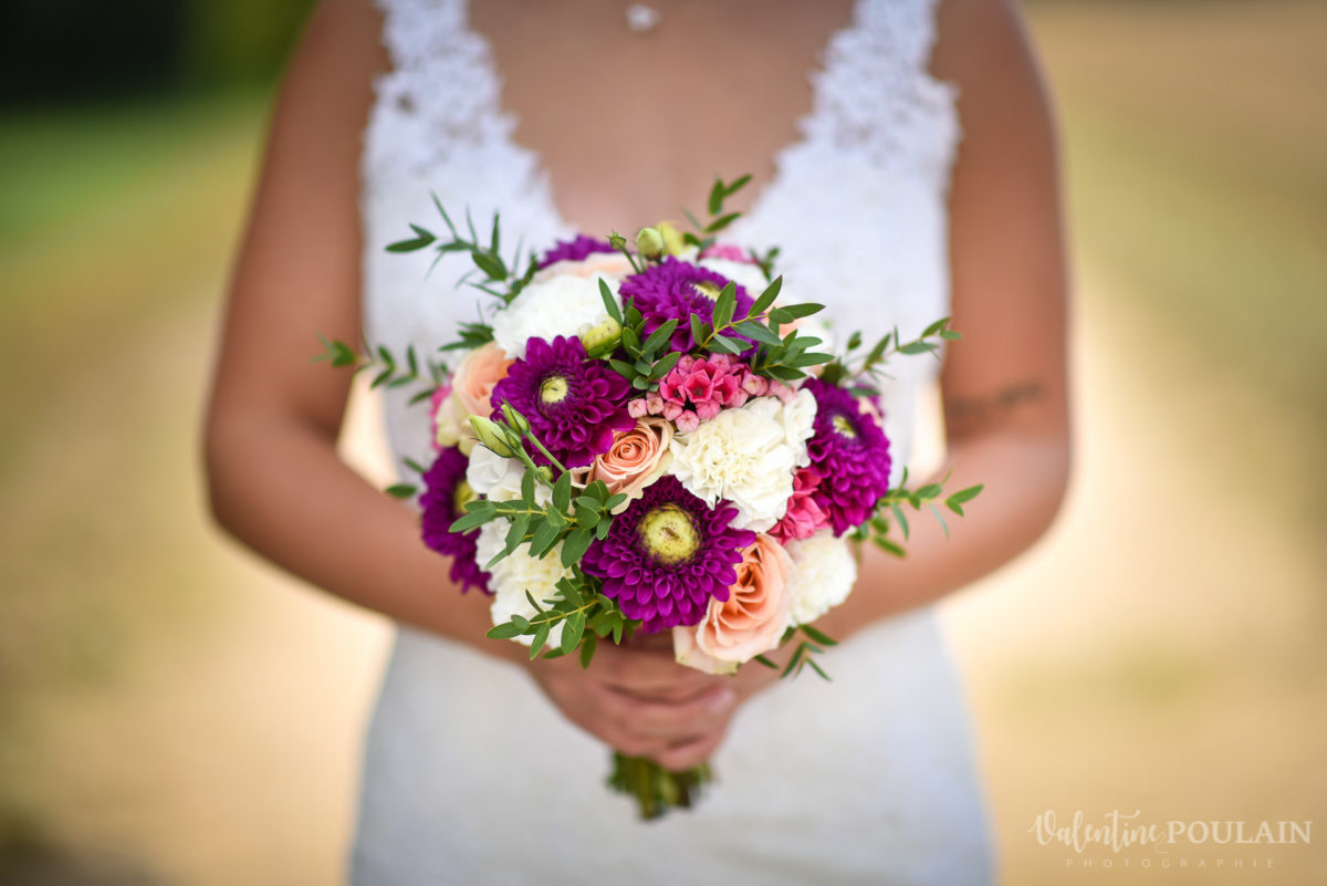 Mariage père marie fille - Valentine Poulain bouquet
