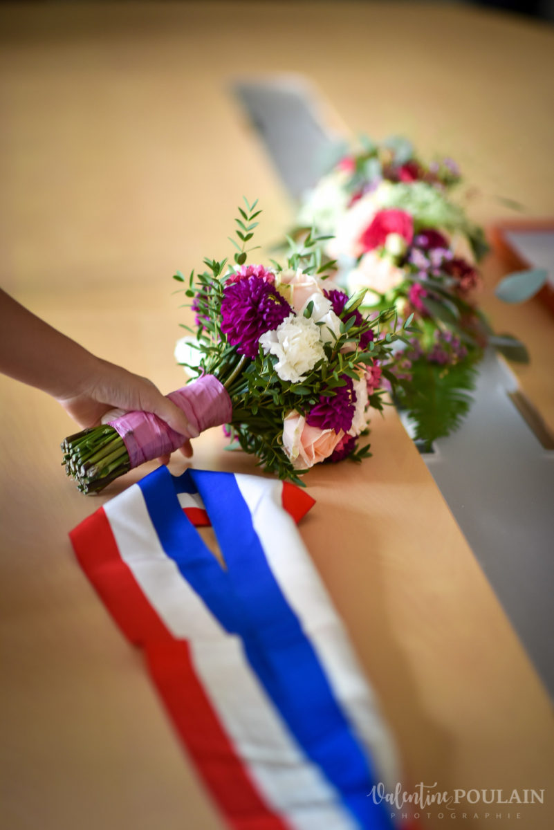 Mariage père marie fille - Valentine Poulain écharpe