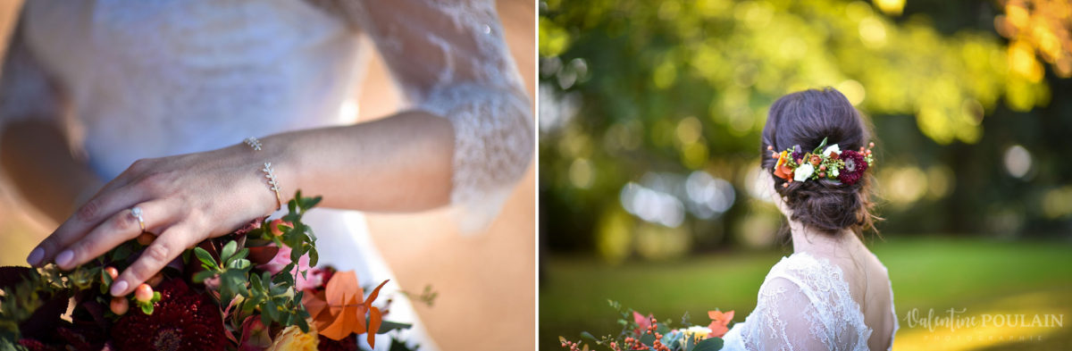 Mariage palette couleurs automne - Valentine Poulain coiffure