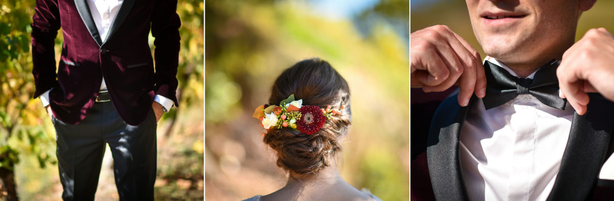 Mariage palette couleurs automne - Valentine Poulain détails