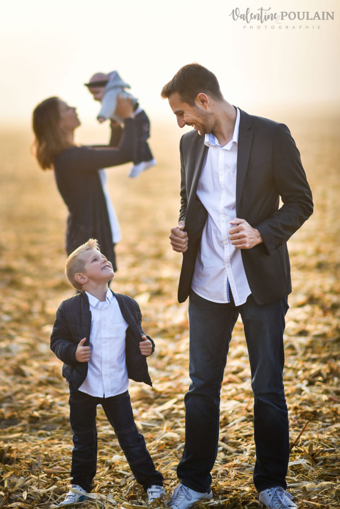 Shooting famille quel âge - Valentine Poulain père et fils