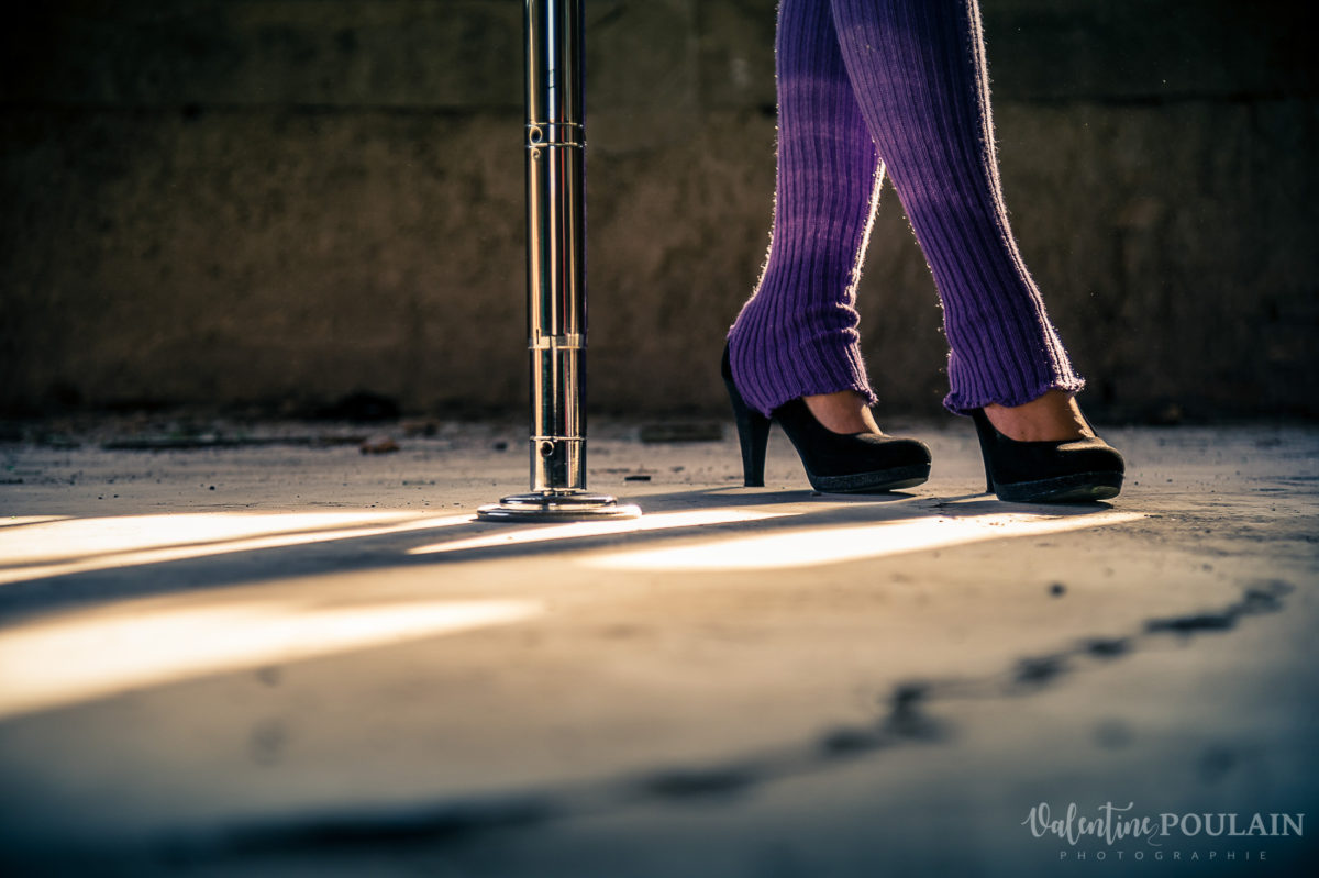 Shooting photo Pole Dance - Valentine Poulain talons