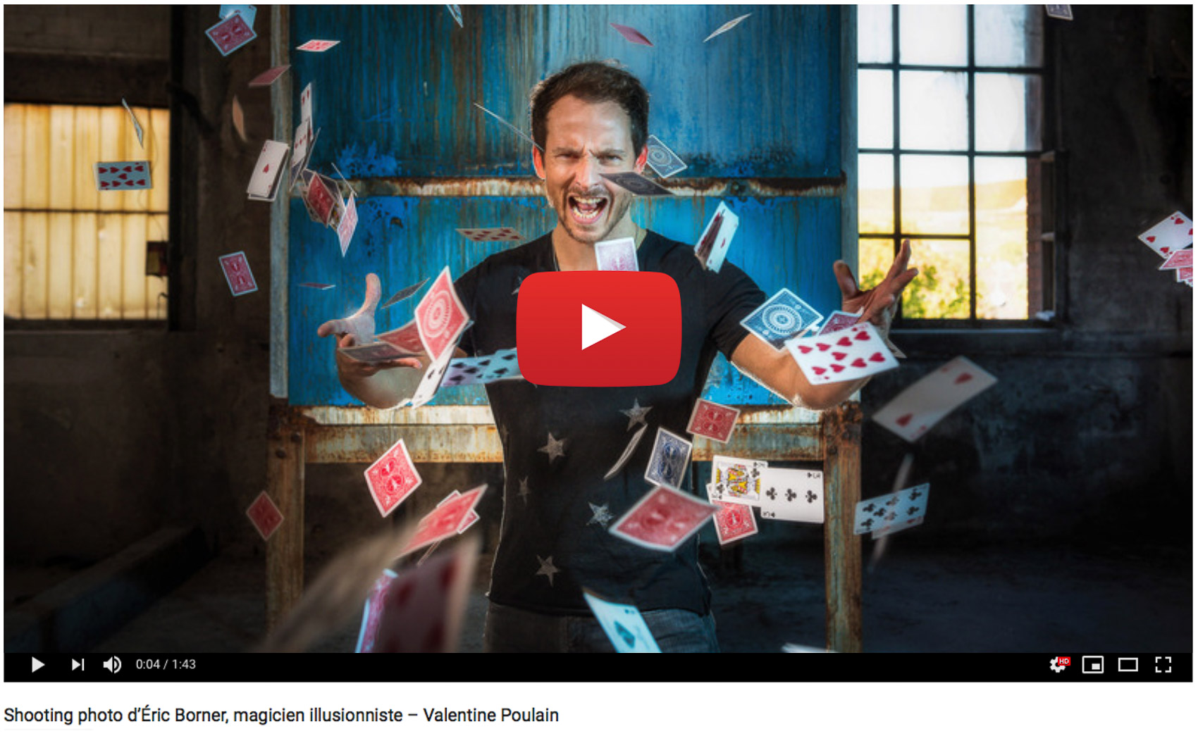 Video making-of Eric Borner - Valentine Poulain