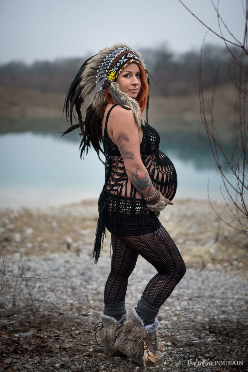 Shooting grossesse alternatif sauvage indienne