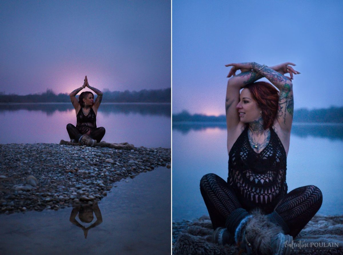 Shooting grossesse alternatif sauvage sunset