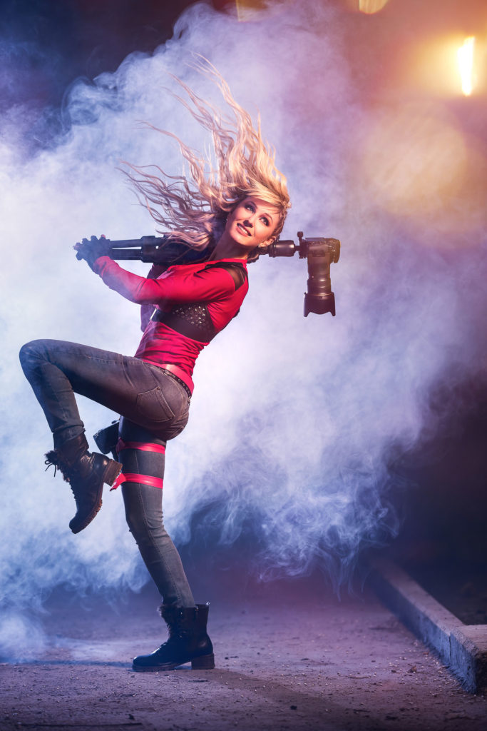 Portrait Valentine Poulain trépied