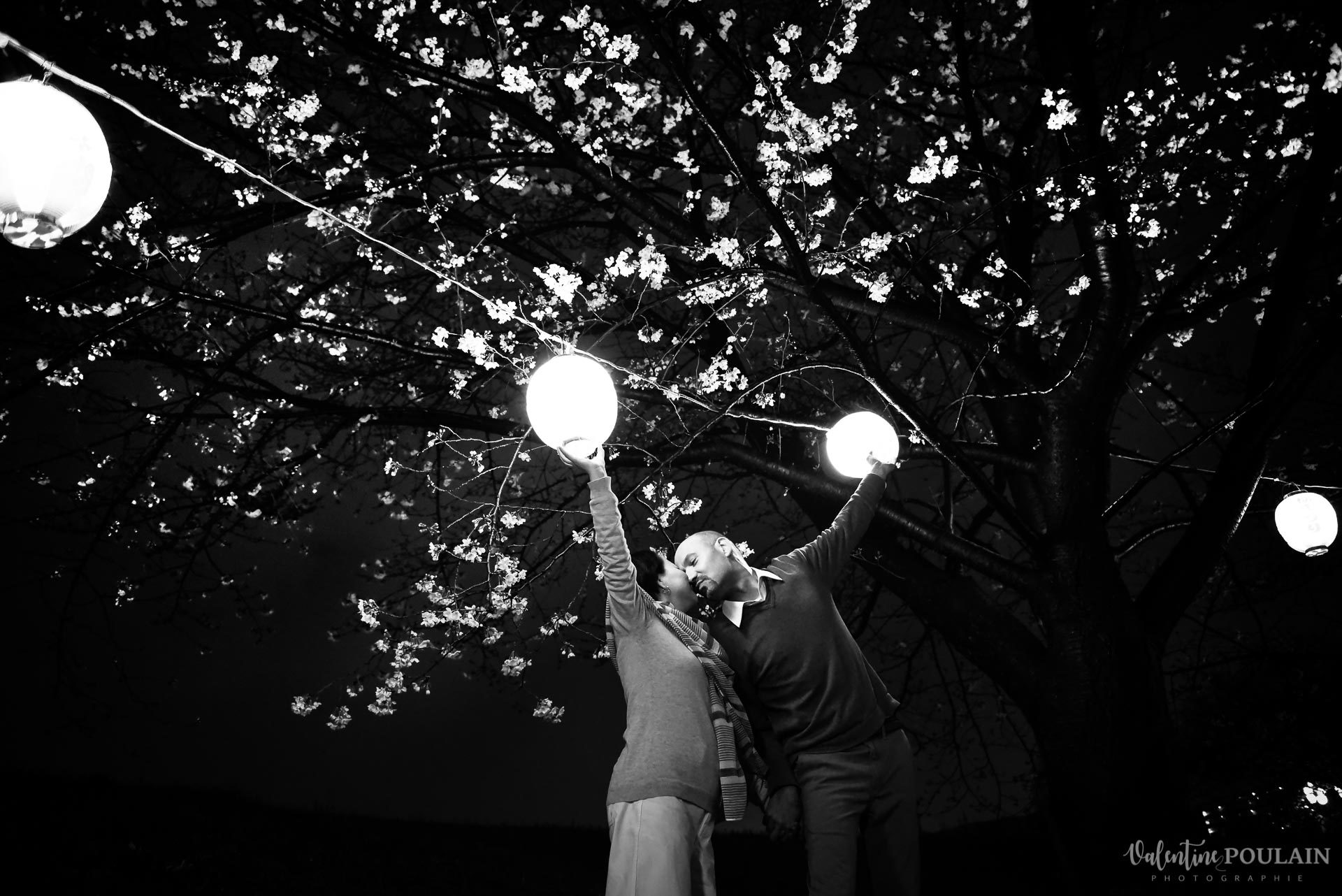 Shooting Couple Kyoto - Valentine Poulain lumière nb
