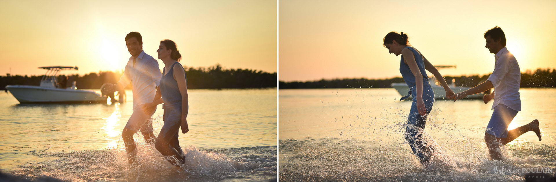 Couple Miam Keys Florida - Valentine Poulain plage