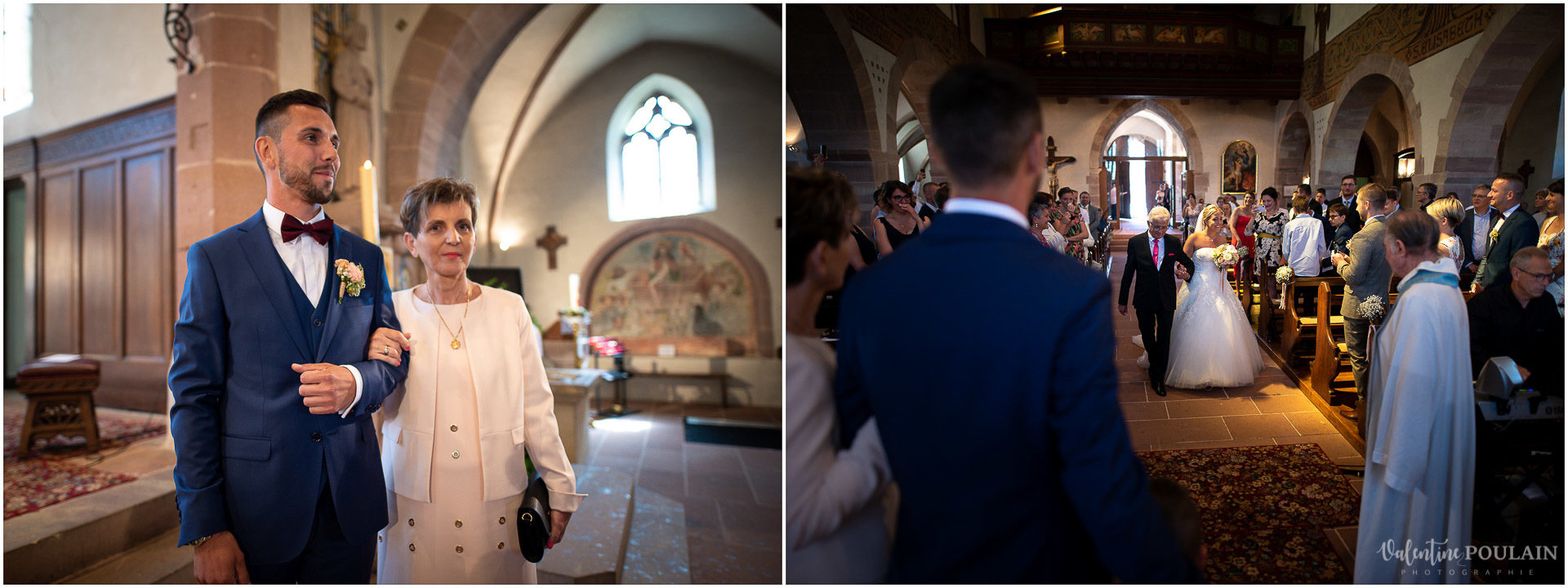 Mariage fun Petit Wettolsheim - Valentine Poulain arrivée