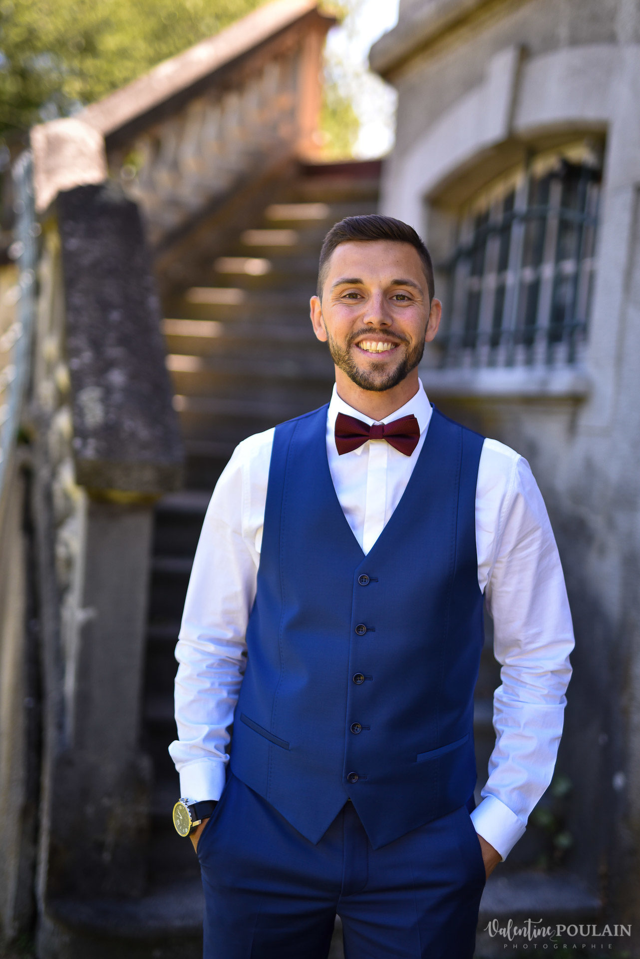 Mariage fun Petit Wettolsheim - Valentine Poulain marié