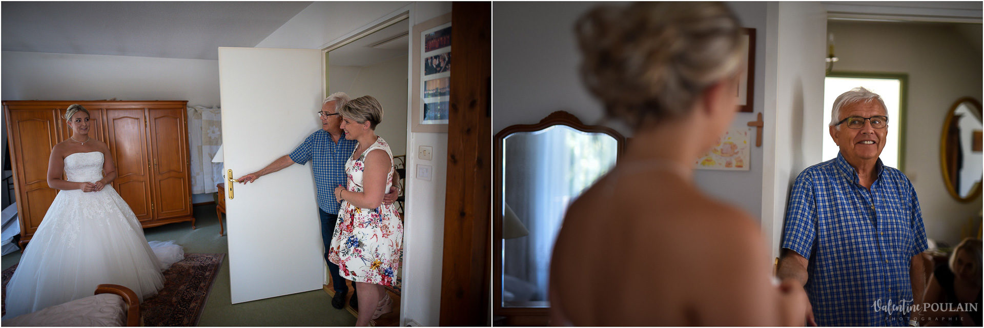 Mariage fun Petit Wettolsheim - Valentine Poulain porte père