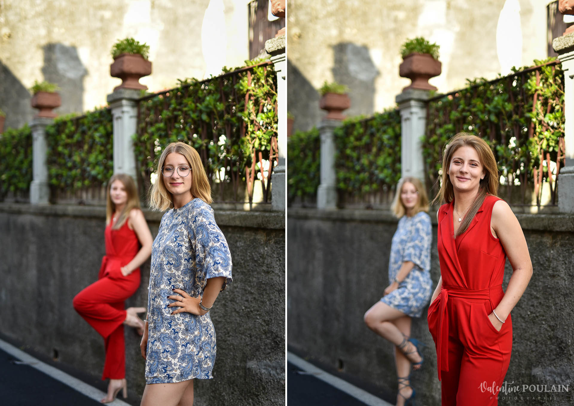 Shooting soeurs Italie - Valentine Poulain poses