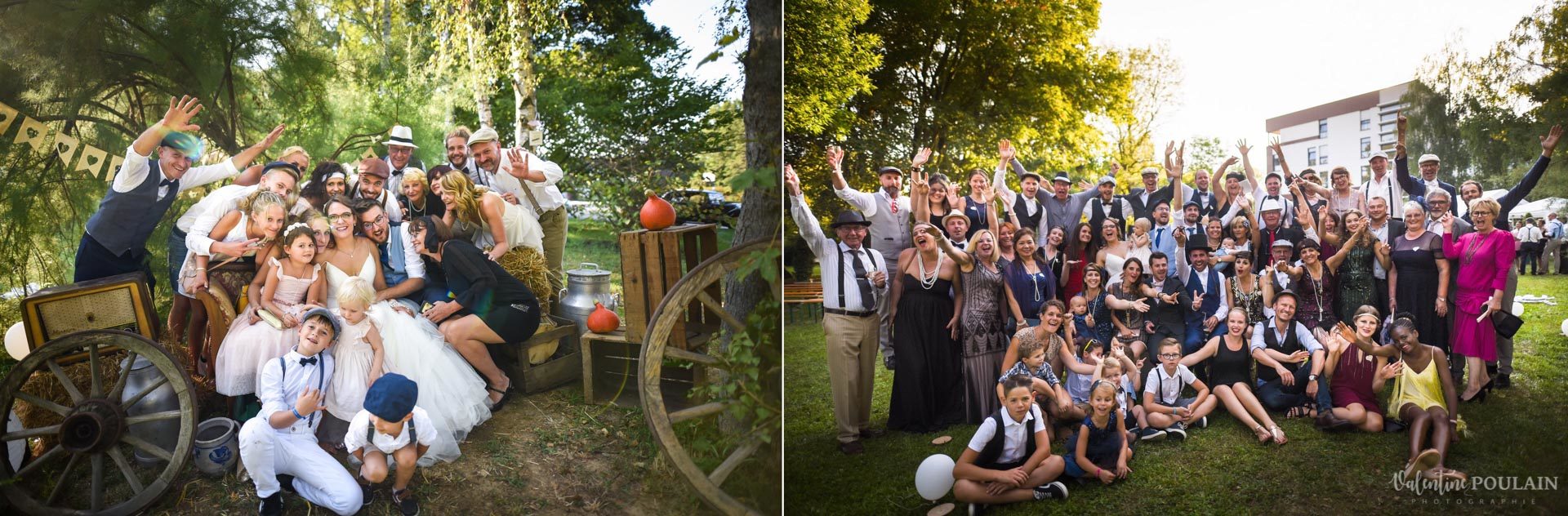 Cérémonie laïque années 20 - Valentine Poulain - amis