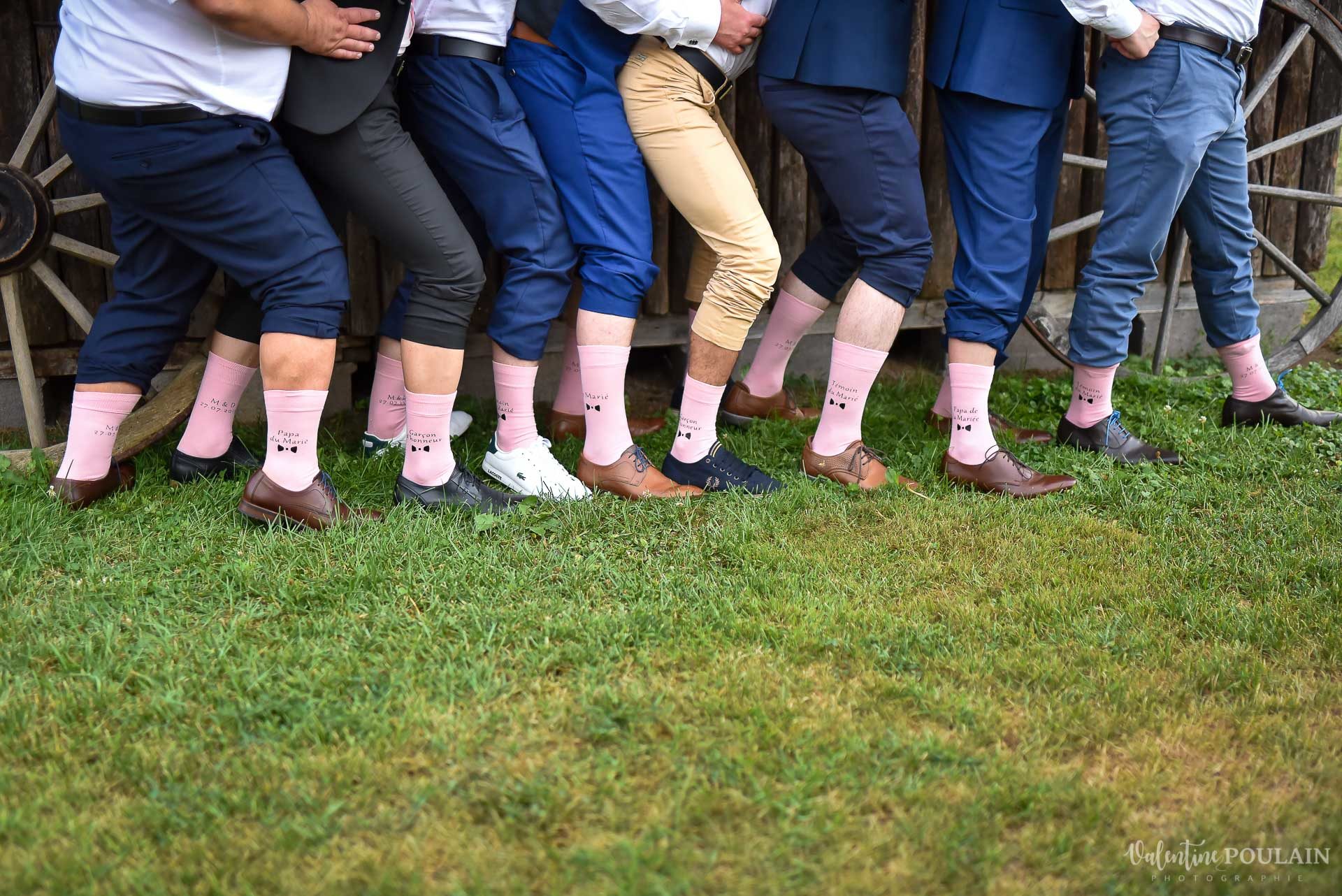 Mariage cool ferme weyerbach - Valentine Poulain chaussettes