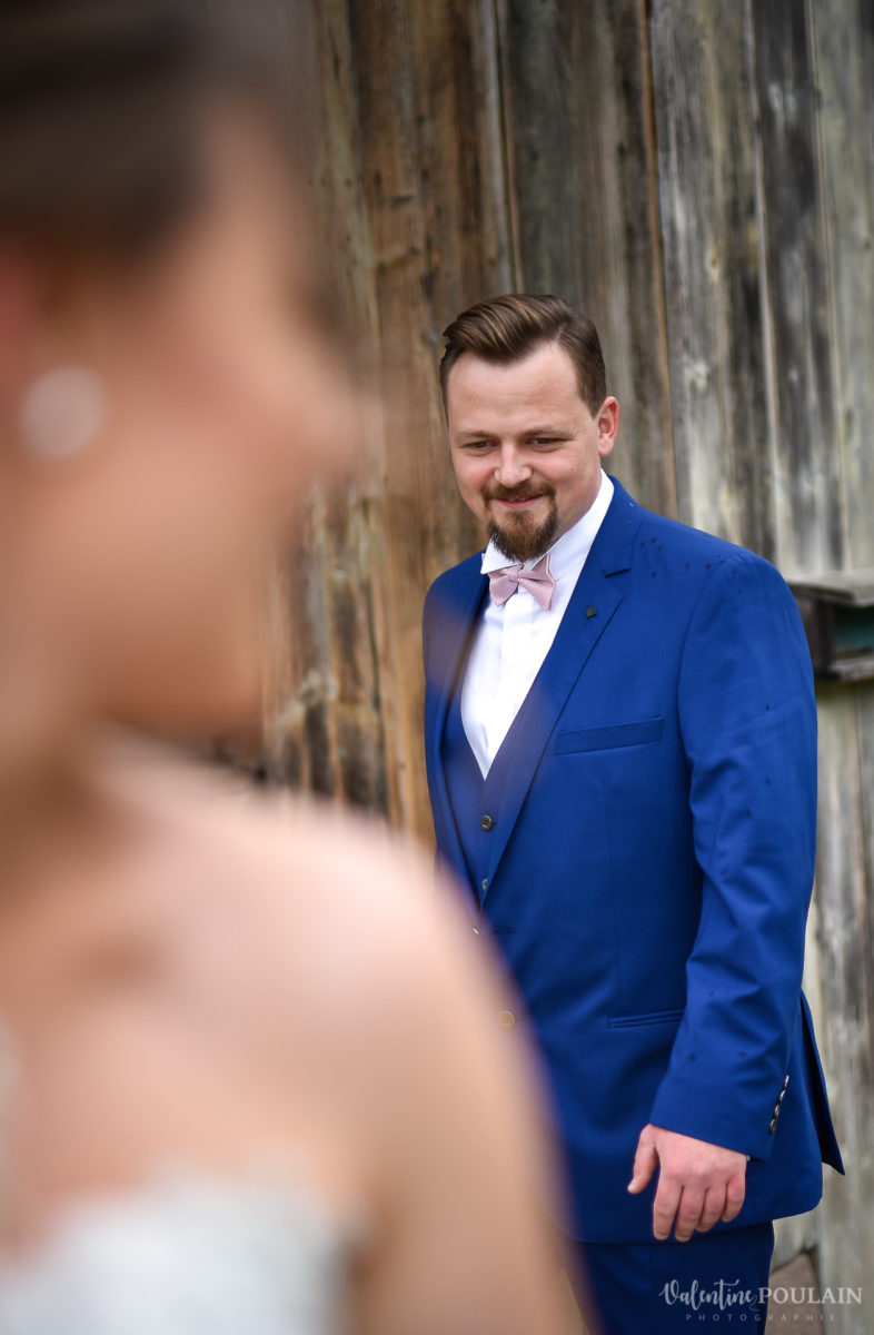 Mariage cool ferme weyerbach - Valentine Poulain 1er regard