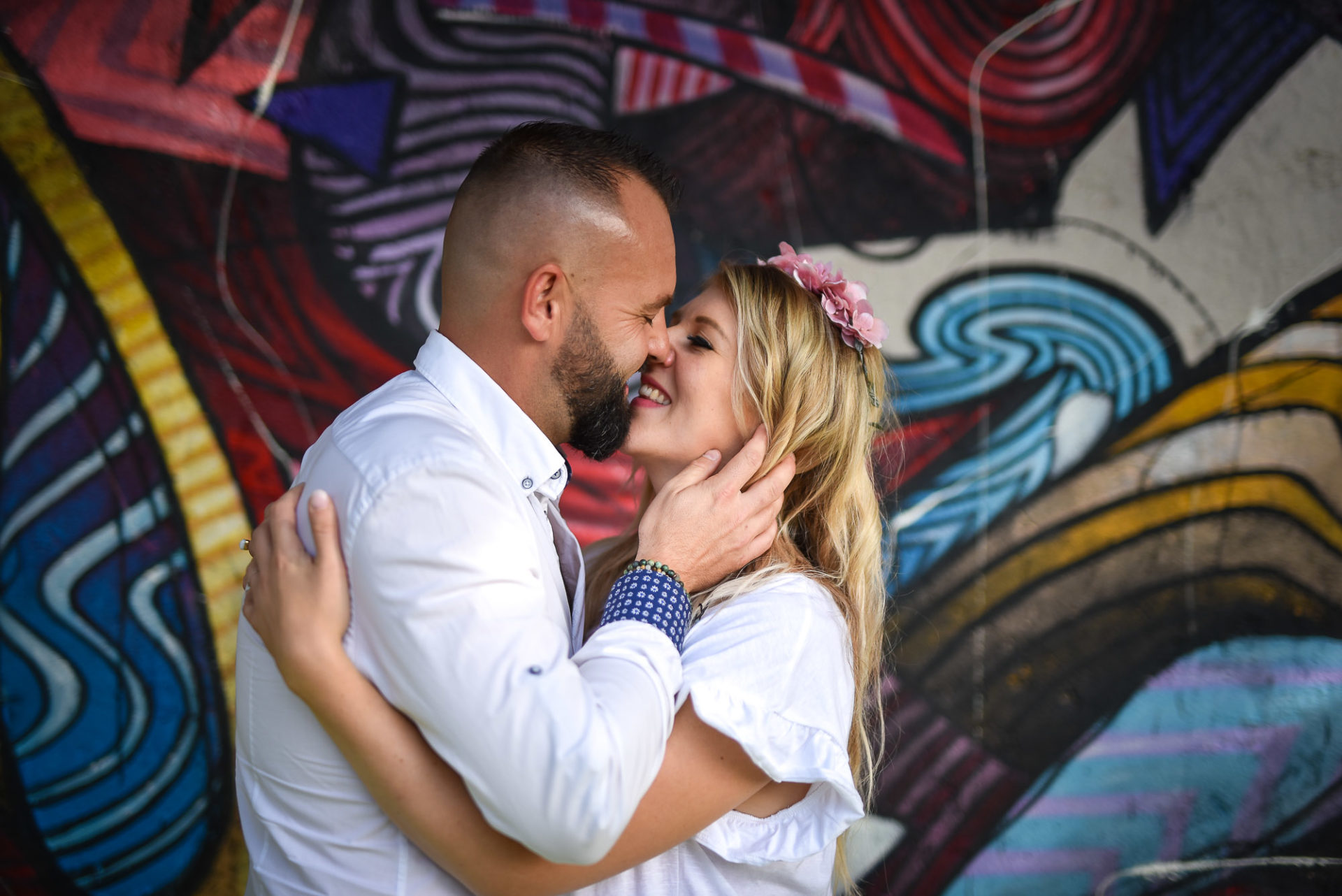 Save the date urbain famille - Valentine Poulain bisou