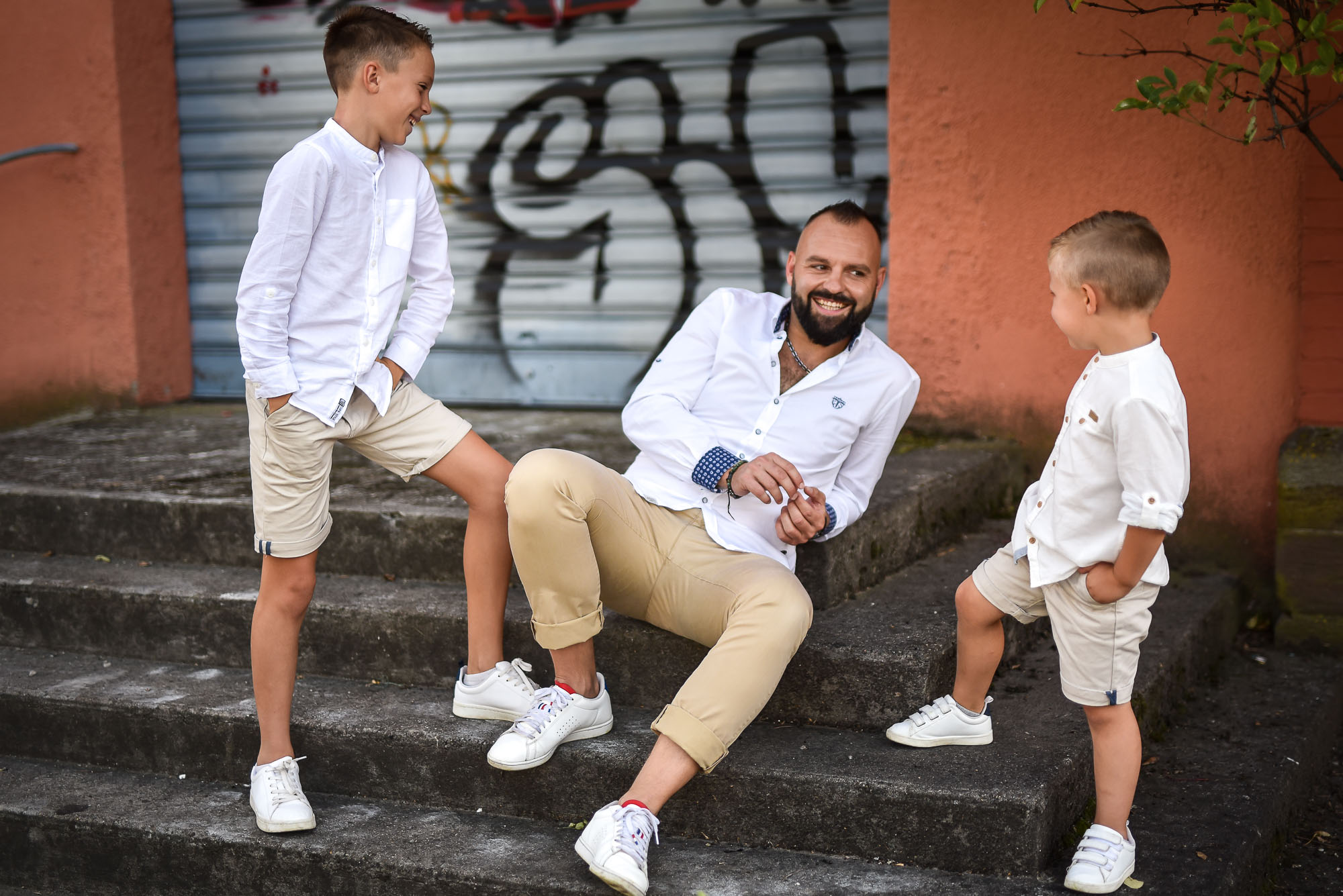 Save the date urbain famille - Valentine Poulain boys