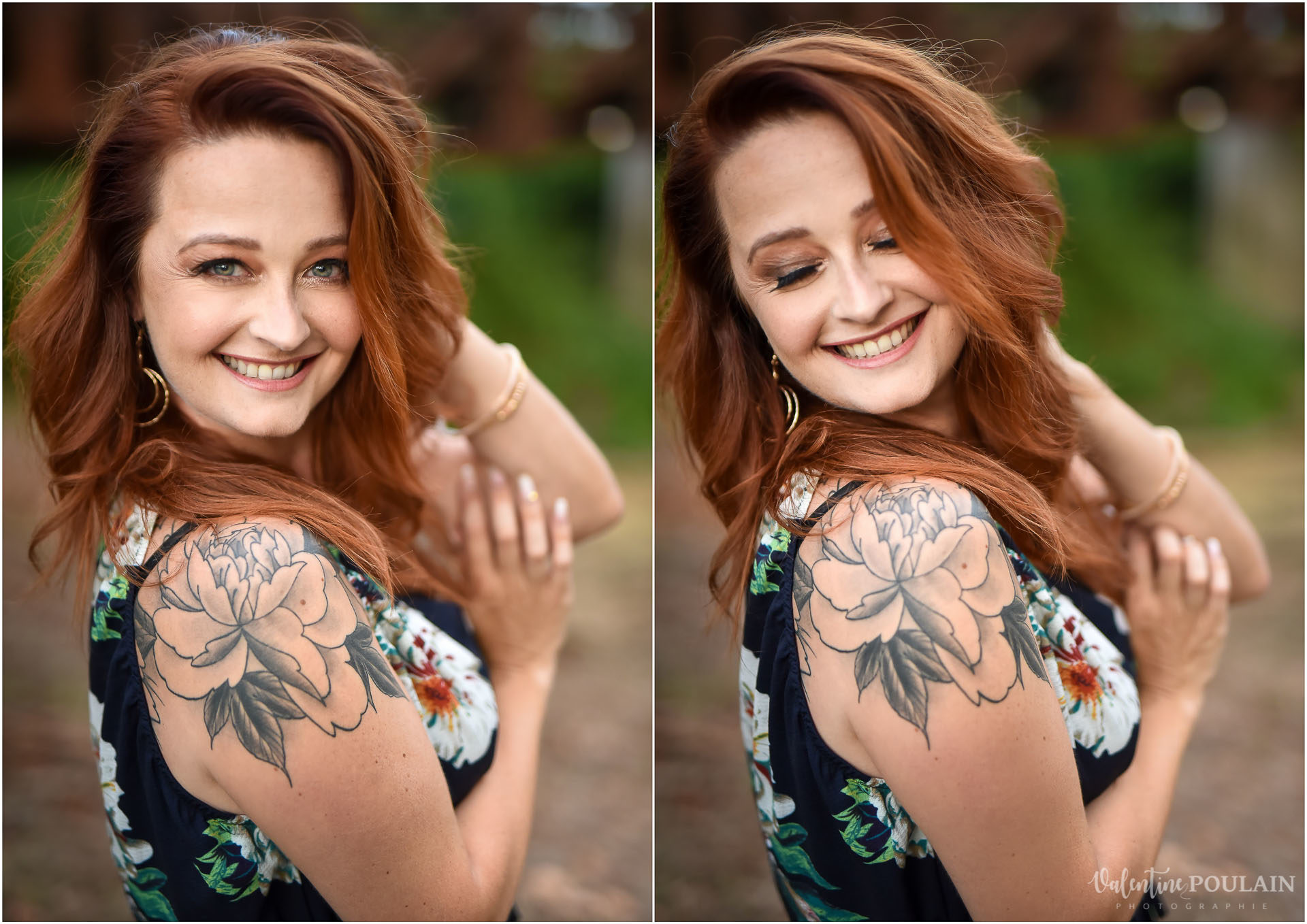 Shooting Portrait femme Michaelle - Valentine Poulain extérieur