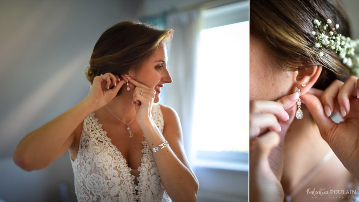 Mariage romantique Domaine Beaupré - Valentine Poulain boucles