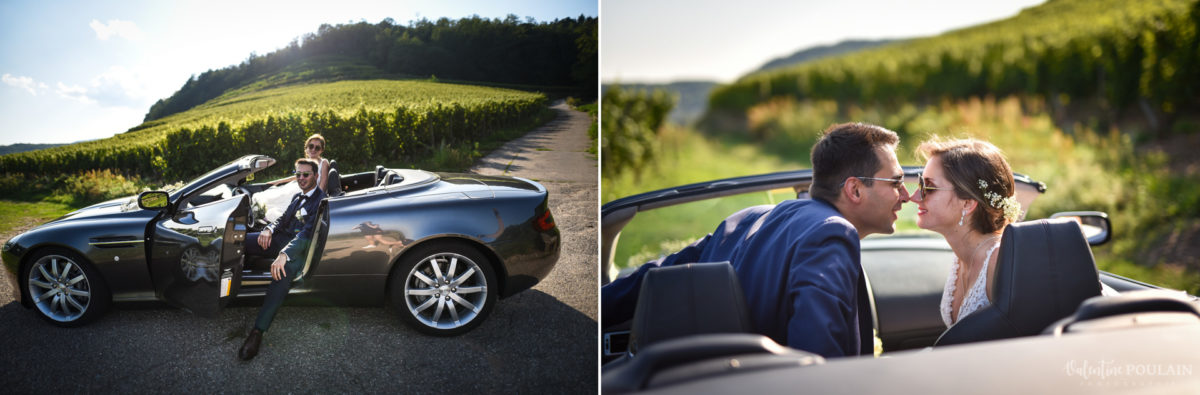 Mariage romantique Domaine Beaupré - Valentine Poulain voiture