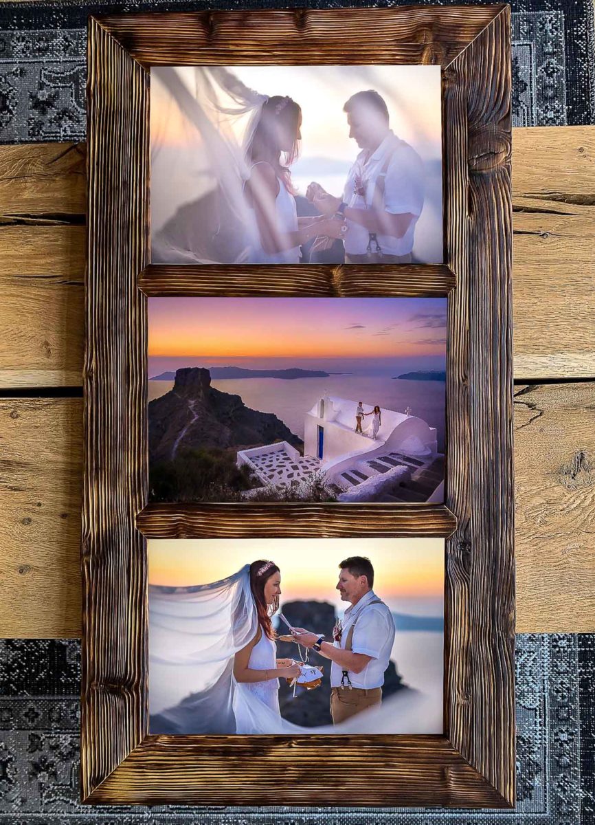 triptique cadre bois artisanal - Valentine Poulain