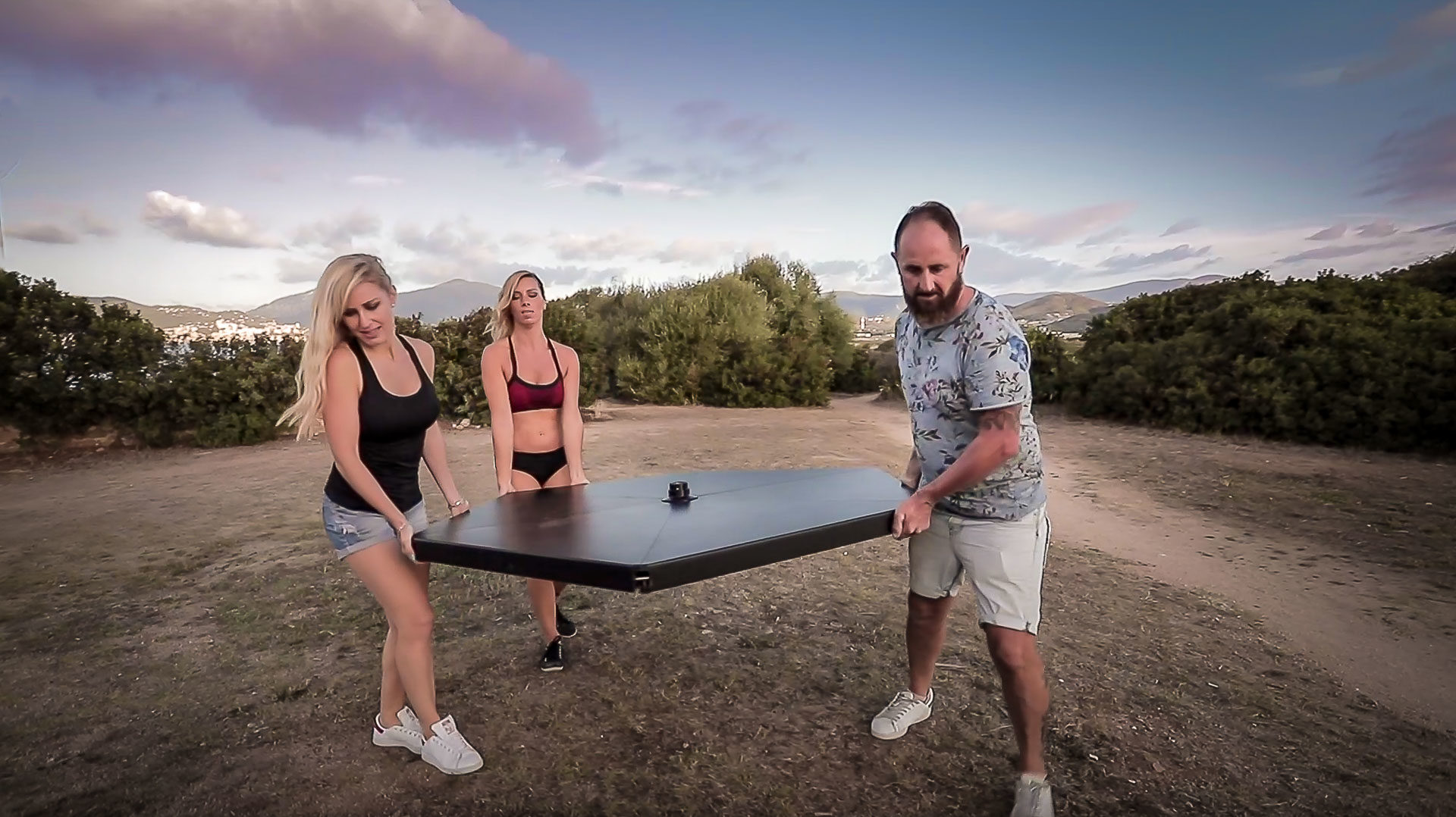 Behind the scenes shooting sport Corse - Valentine Poulain préparation