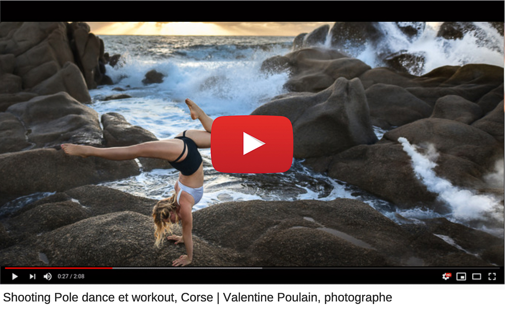 Behind the scenes shooting sport Corse - Valentine Poulain youtube