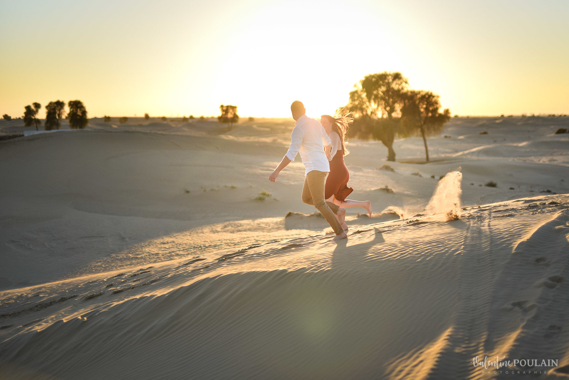 Demande en mariage Désert Dubaï - Valentine Poulain run