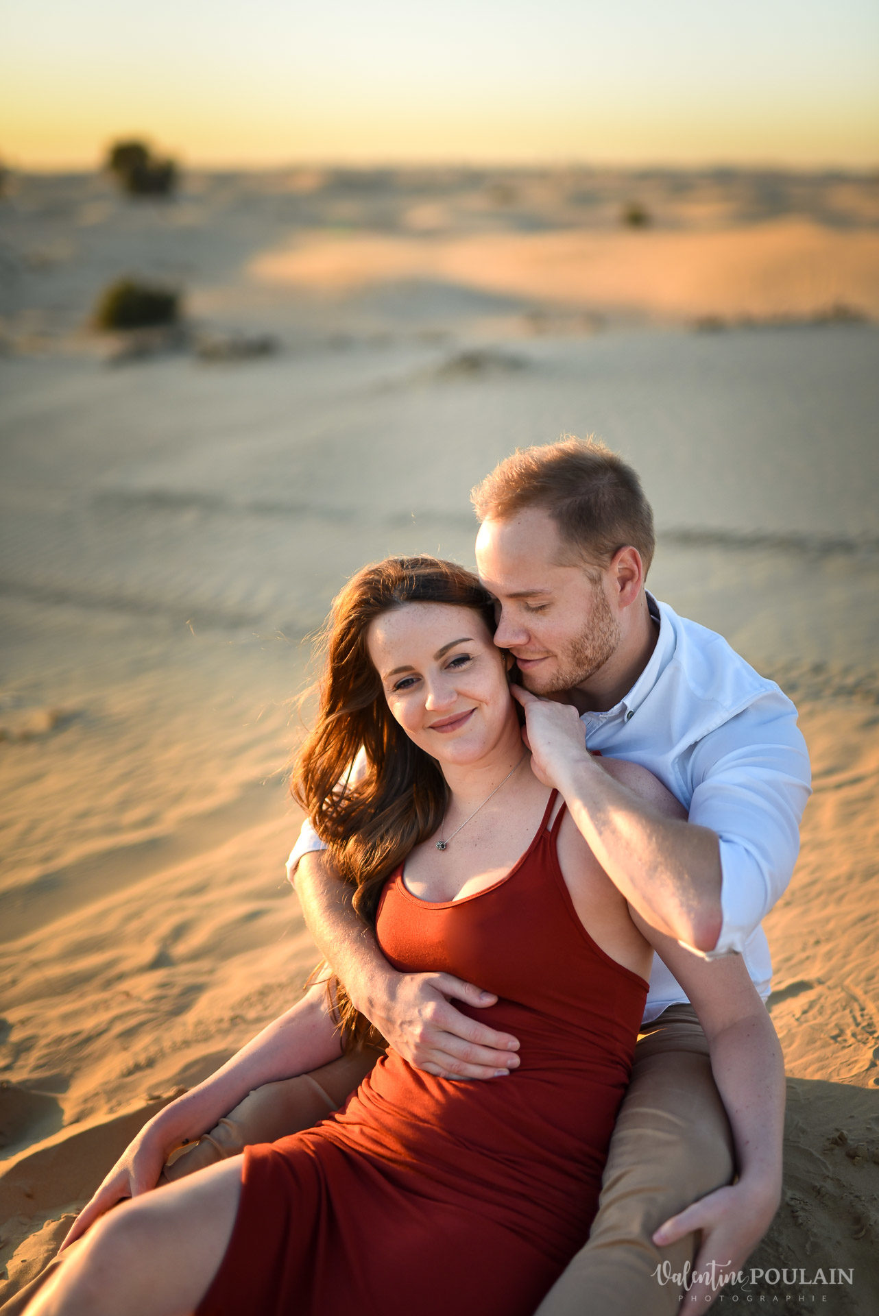 Demande en mariage Désert Dubaï - Valentine Poulain posés