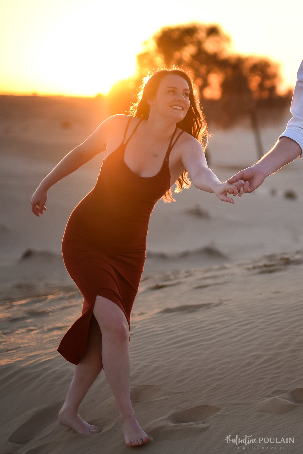 Demande en mariage Désert Dubaï - Valentine Poulain sun