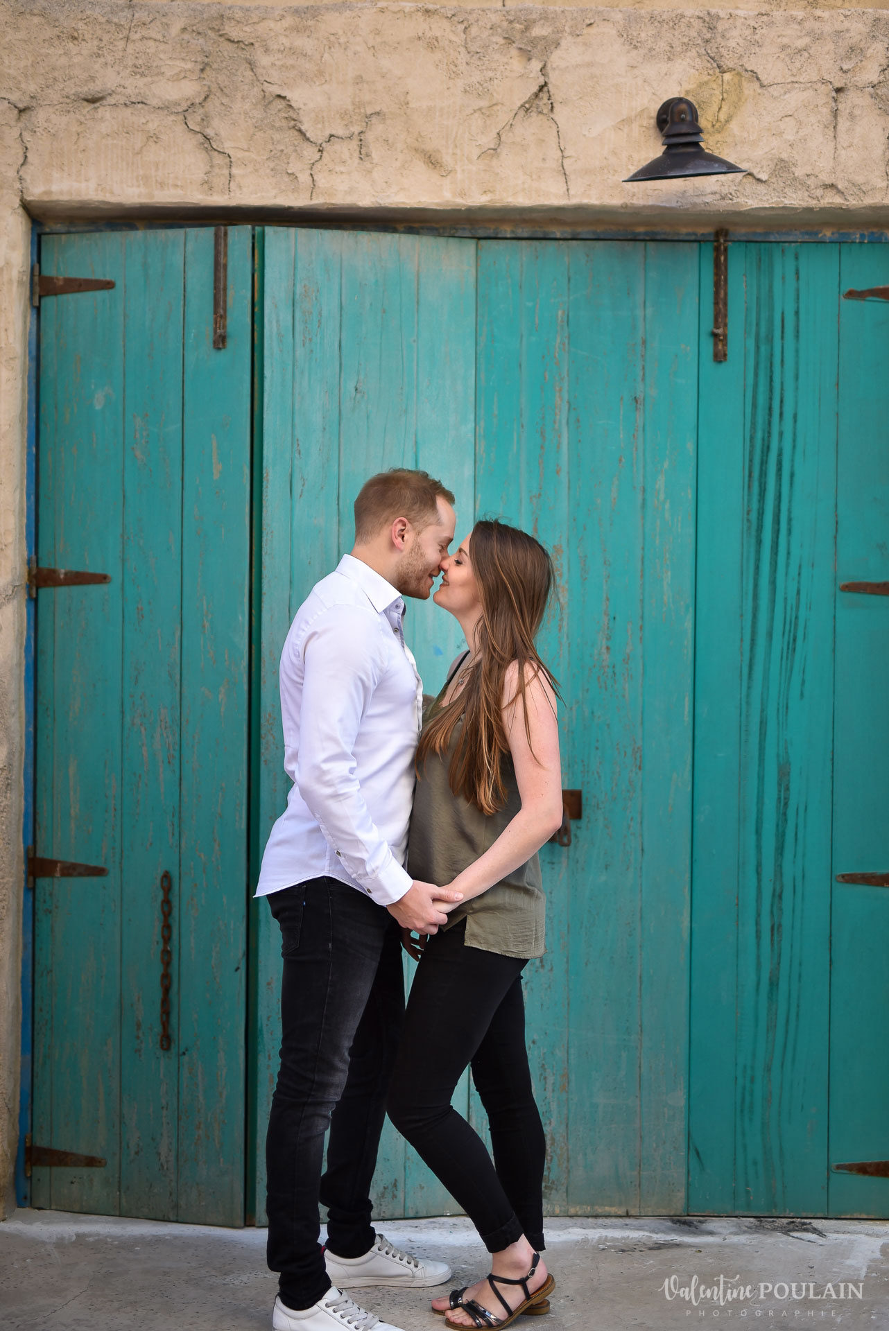 Demande en mariage Désert Dubaï - Valentine Poulain bleu