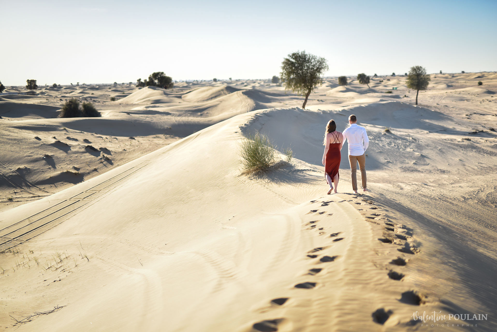 Demande en mariage Désert Dubaï - Valentine Poulain avancer